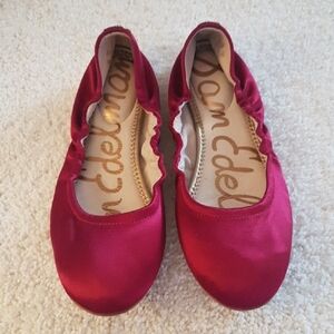 Sam Edelman Women's Burgundy Ballet Flats